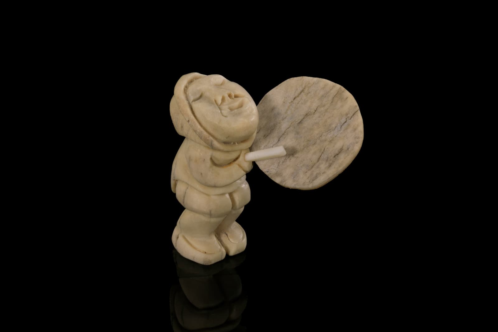 SILAS KAYAKJUAK (QAYAQJUAQ) (1956-) SANIRAJAK (HALL BEACH) / OTTAWA, Drum Dancer, 2004