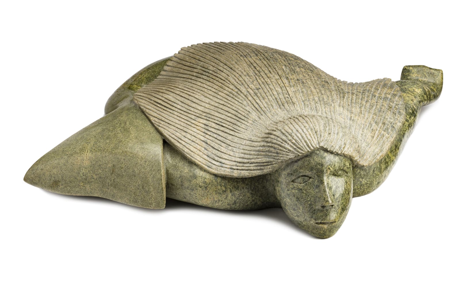 OVILOO TUNNILLIE, R.C.A. (1949-2014) KINNGAIT (CAPE DORSET), Swimming Sedna, 1998