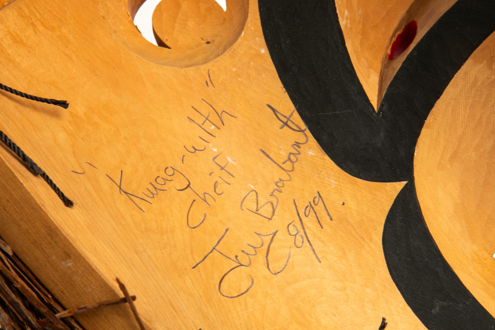 JAY BRABANT (1970-) CREE, VICTORIA, B.C., Kwakwa̱ka̱ʼwakw Style Chief Mask, Aug 1999