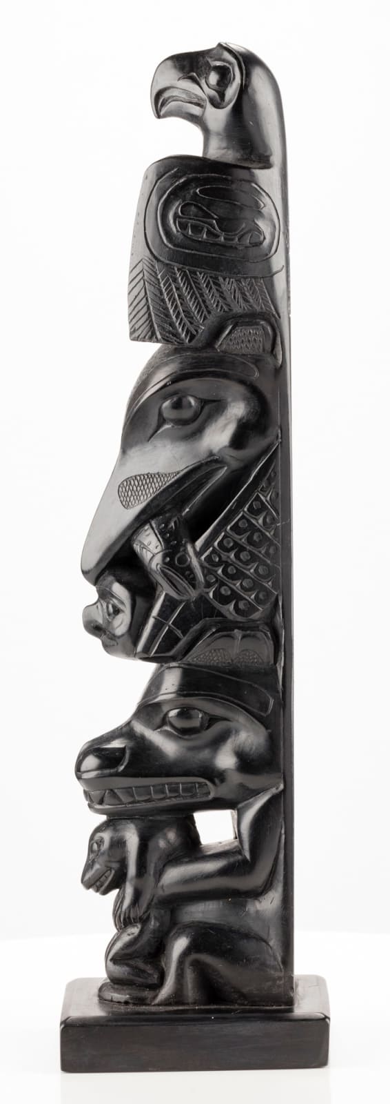 PROBABLY PAUL JONES (c. 1847-1927), SKIDEGATE, HAIDA GWAII, Model Totem Pole, c. 1900-1920
