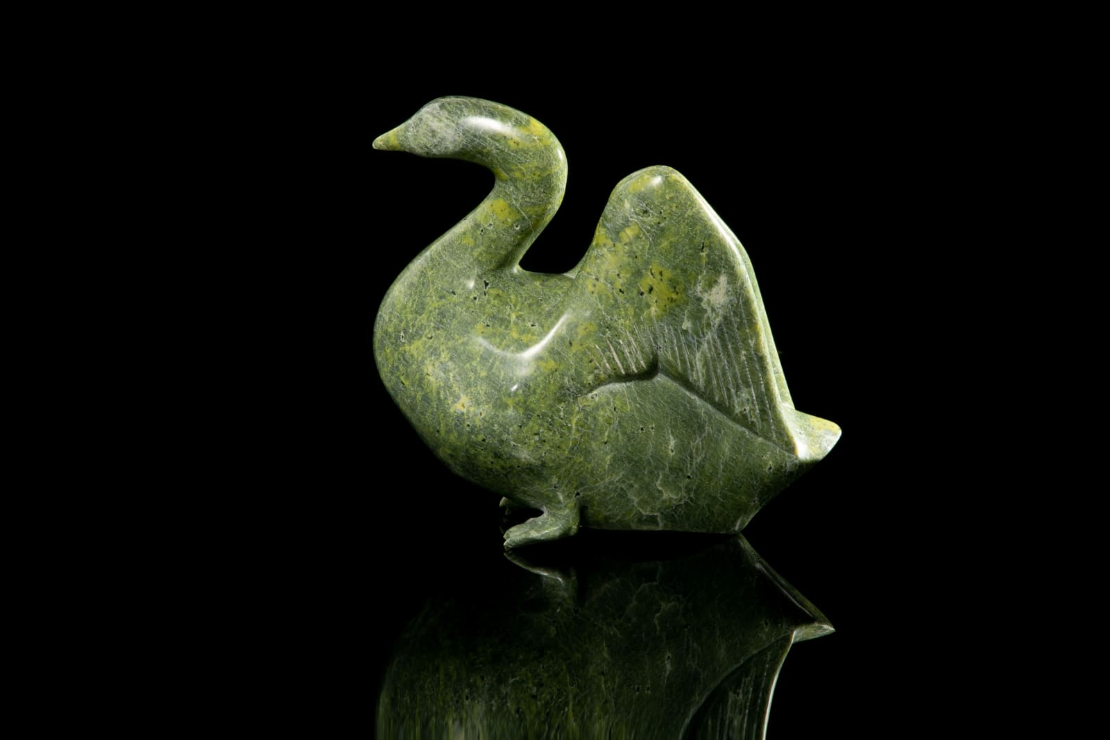 NUNA PARR (1949-) KINNGAIT (CAPE DORSET), Goose, 1970s