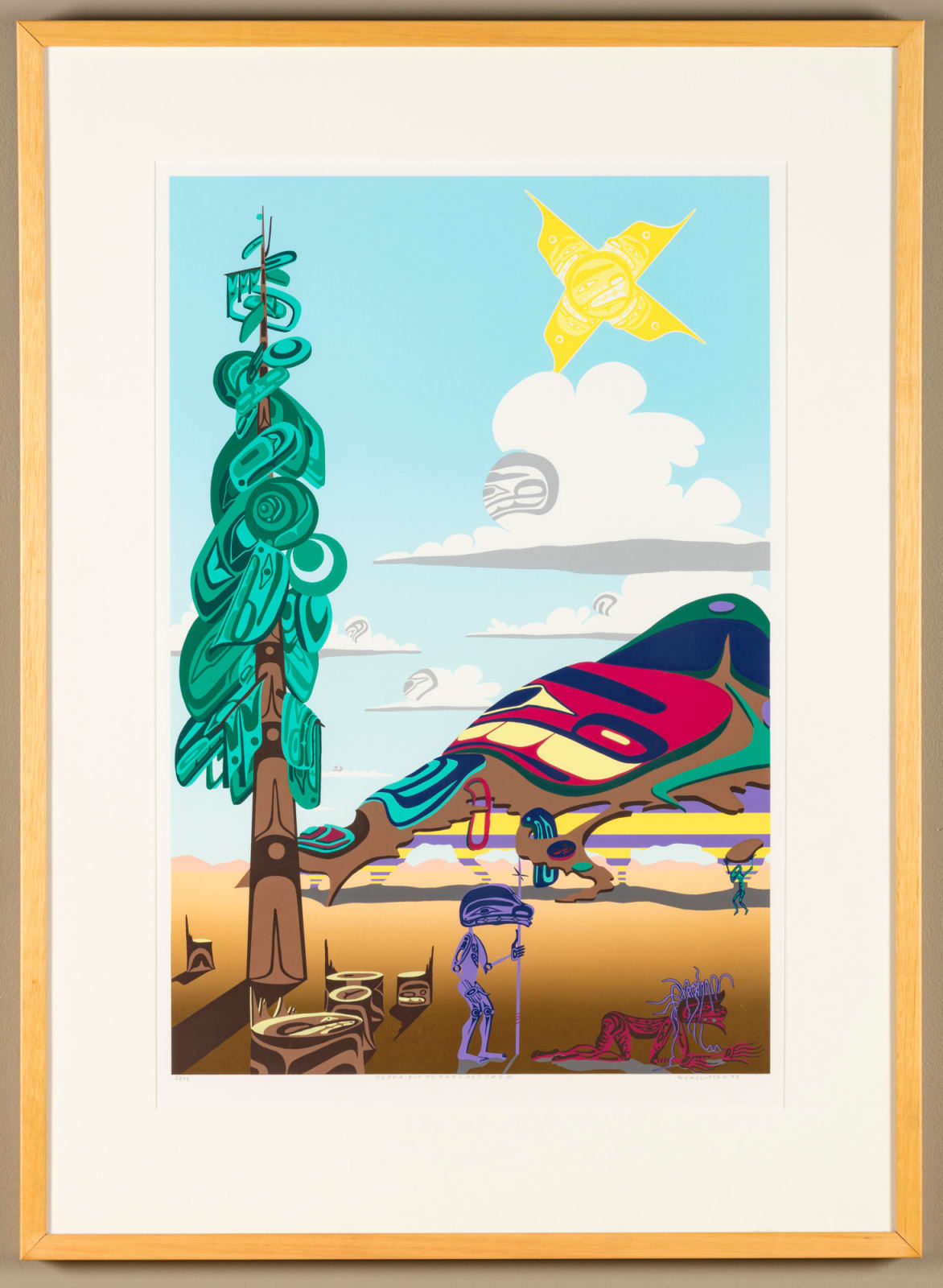 LAWRENCE PAUL YUXWELUPTUN (1957-) COAST SALISH / OKANAGAN, COWICHAN / SYILX FIRST NATIONS, Clearcut to the Last Tree [1], 1993