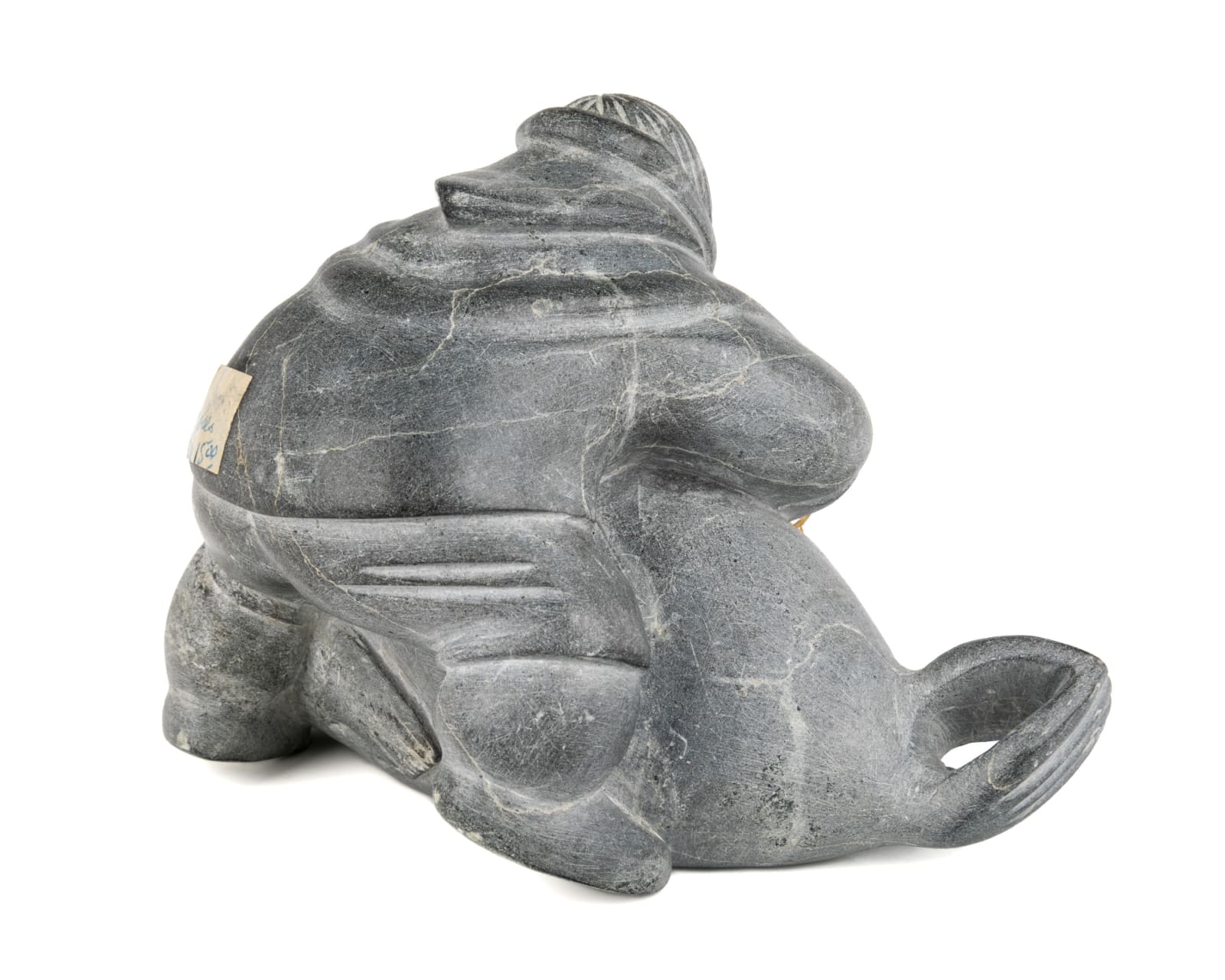 MOSES TALIA QUMA (1920-D) AKULIVIK, Man Subduing a Seal, 1958