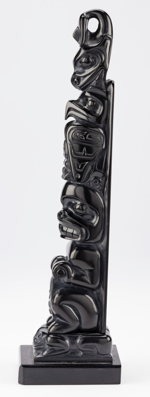 BERNARD KERRIGAN (1963-) HAIDA, Model Totem Pole, 1987