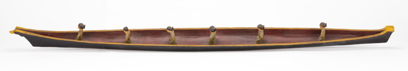 UNIDENTIFIED ARTIST, NUU-CHAH-NULTH OR COAST SALISH, Large Model Canoe with Figures, late 19th century