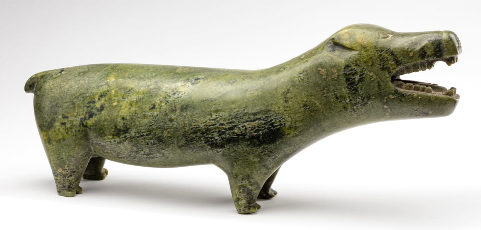 POSSIBLY JOE JAW (1930-1987) KINNGAIT (CAPE DORSET), Snarling Polar Bear, c. 1960