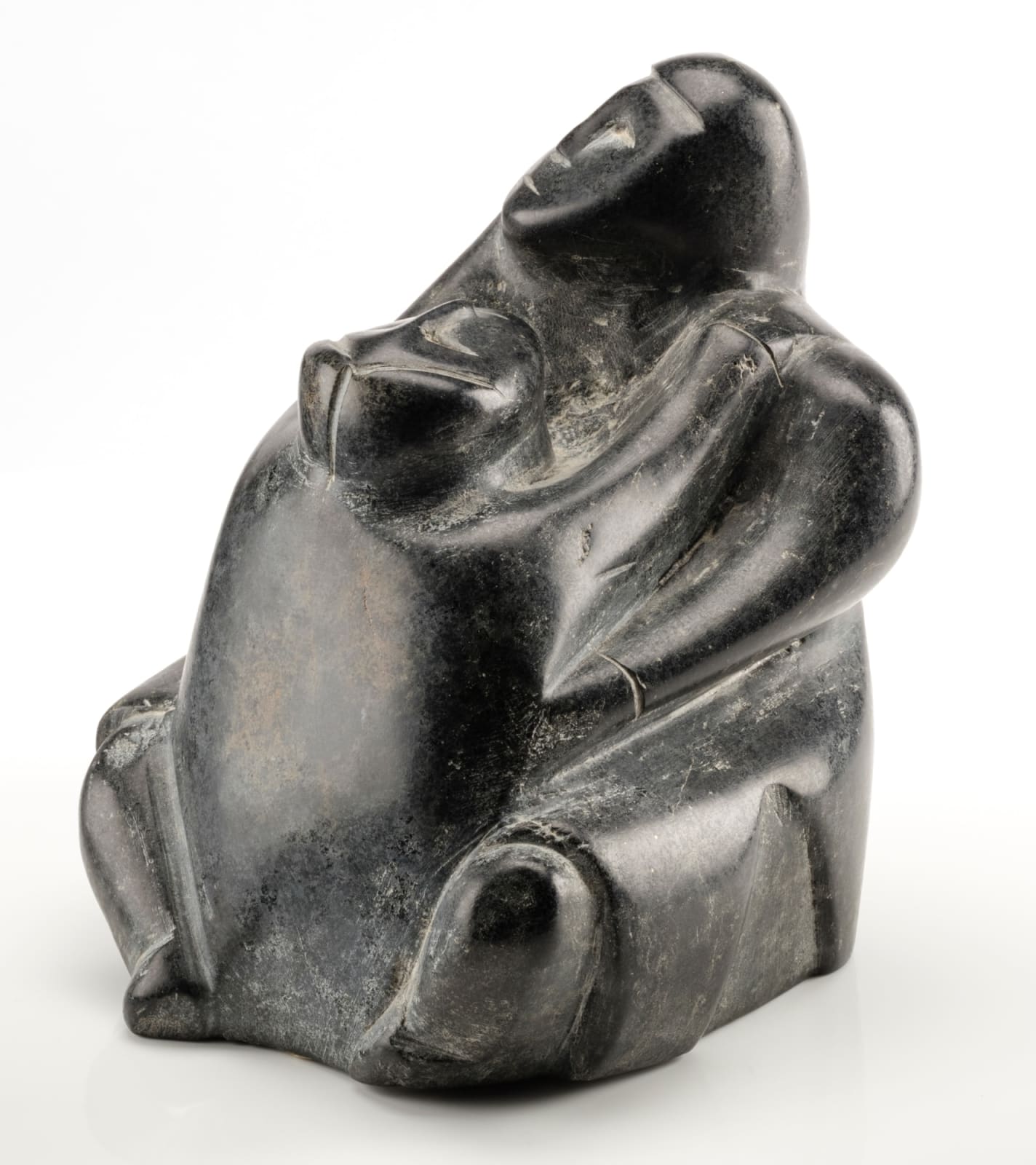 ANDY MAMGARK (1930-1997) ARVIAT (ESKIMO POINT), Child Seeking its Mother's Attention, c. early 1970s