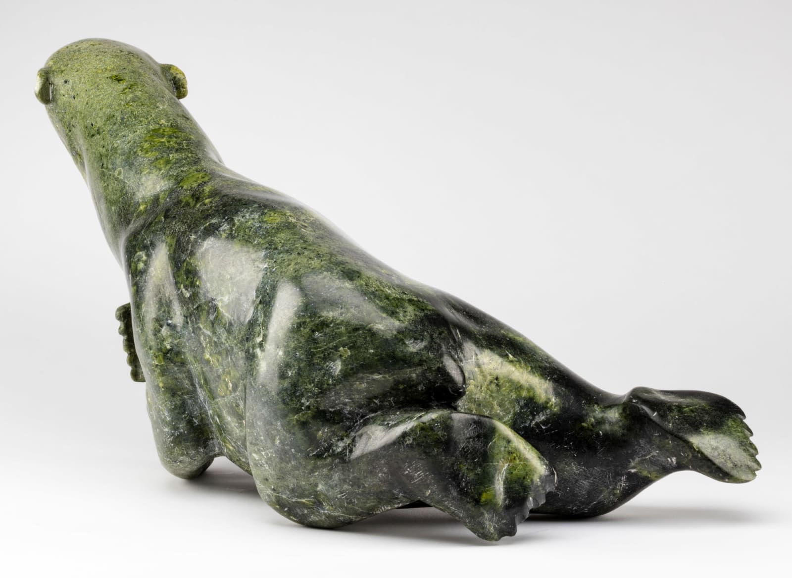 TOWATUGA SAGOUK (1934-) IQALUIT (FROBISHER BAY), Swimming Polar Bear, c. early 1970s