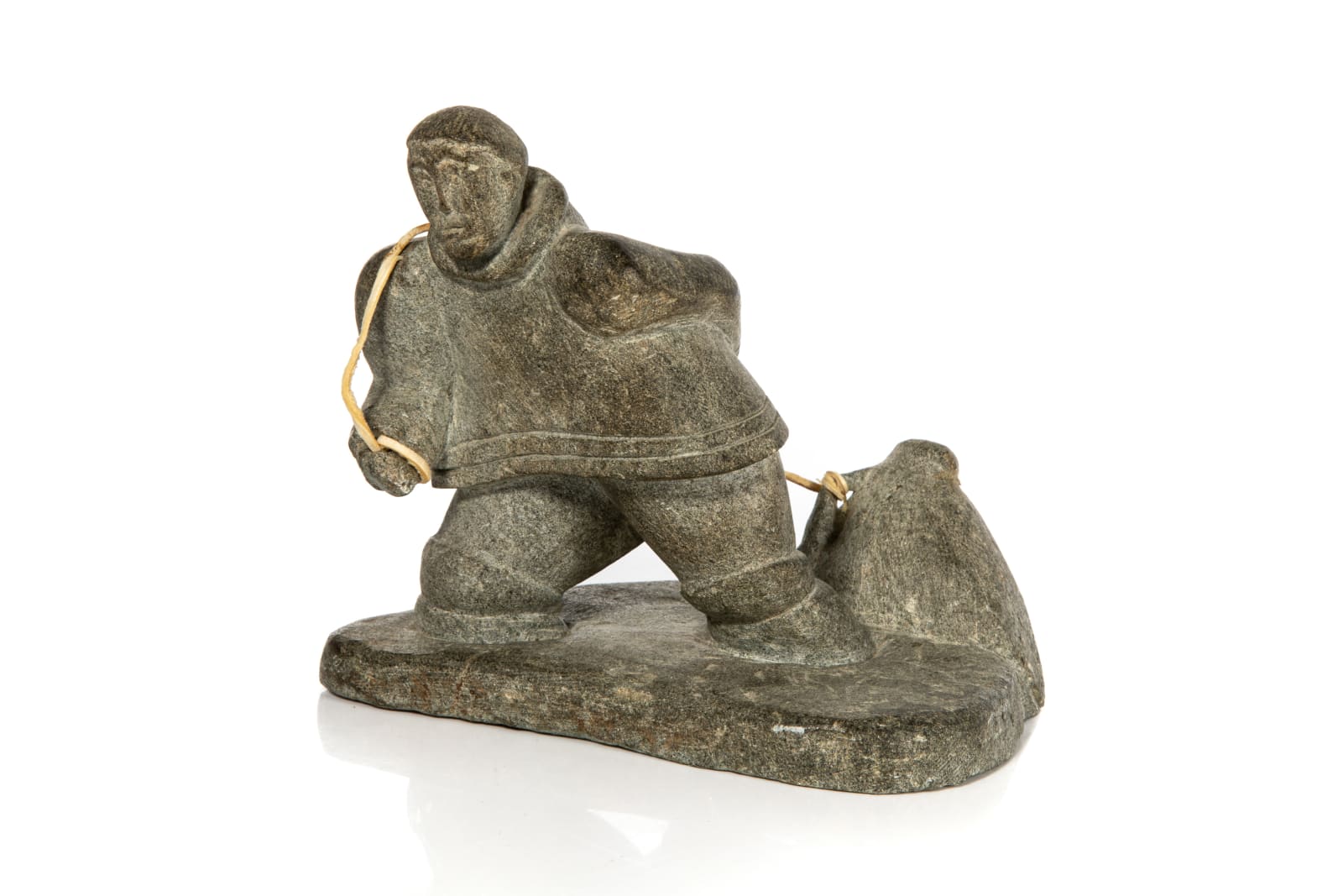 LUKASI QAVAVAUK (1932-) IVUJIVIK, Hunter Hauling Catch, late 1950s / early 1960s