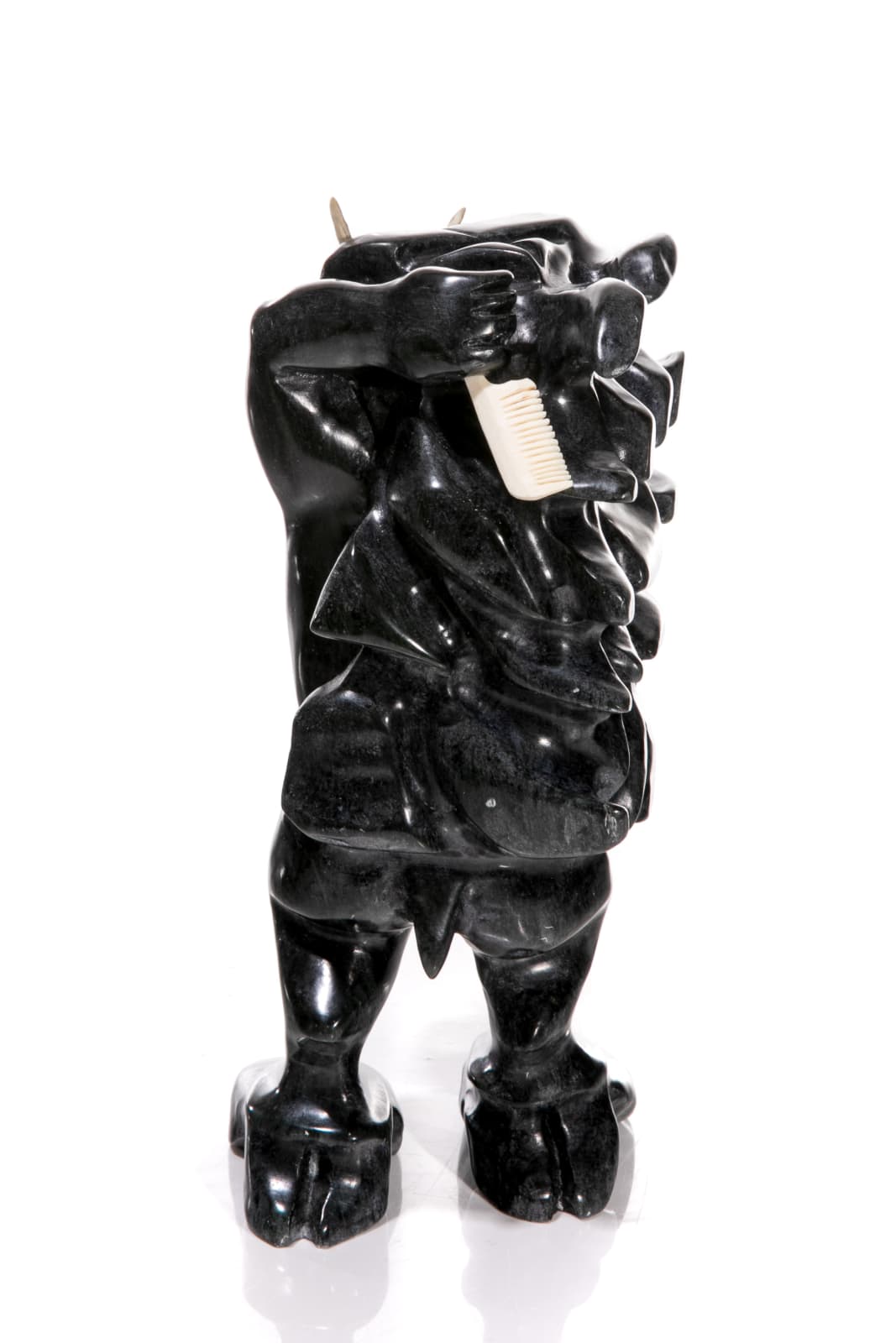 ADAM ALORUT (1980-2020) IQALUIT (FROBISHER BAY) / OTTAWA, Tornaq (Tuurngaq) Combing its Hair, 2008