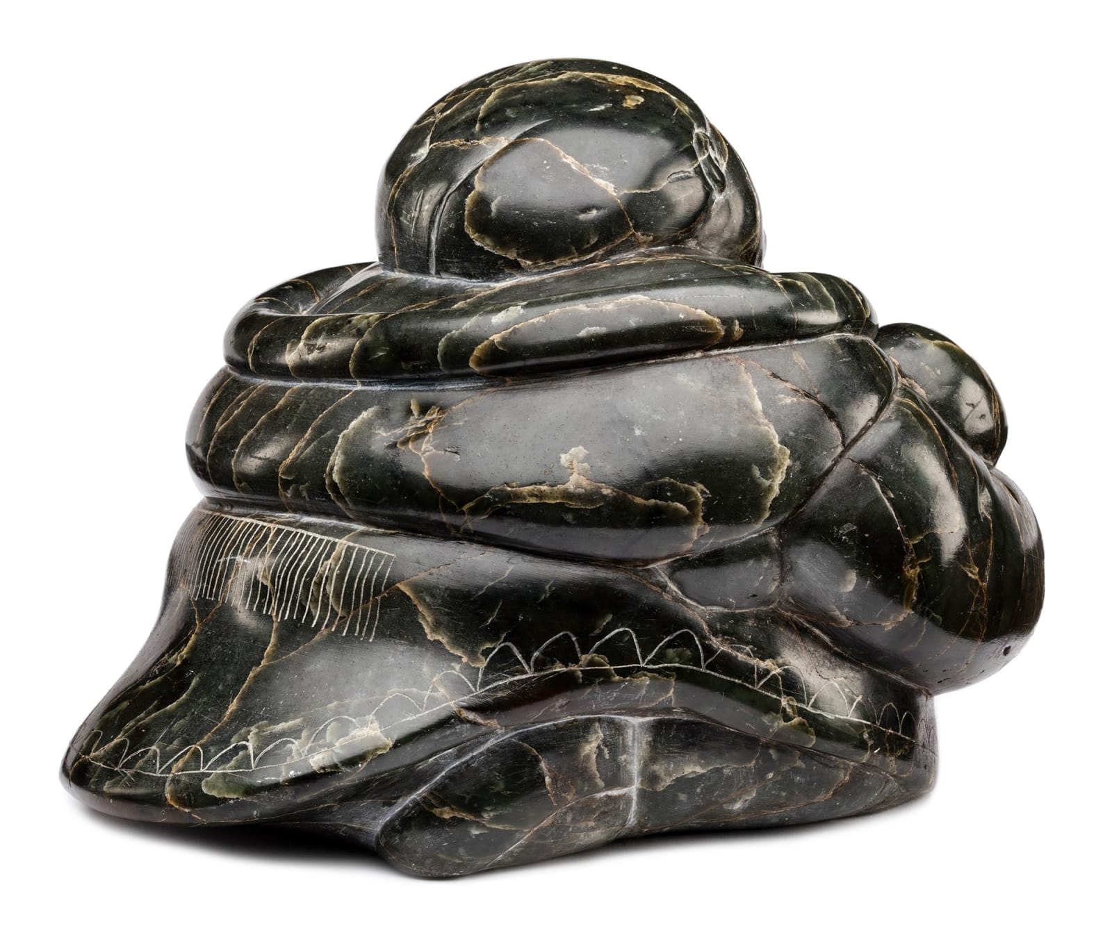 JOHNNY INUKPUK, R.C.A. (1911-2007) INUKJUAK (PORT HARRISON), Mother Holding a Swaddled Infant, c. 1953-54