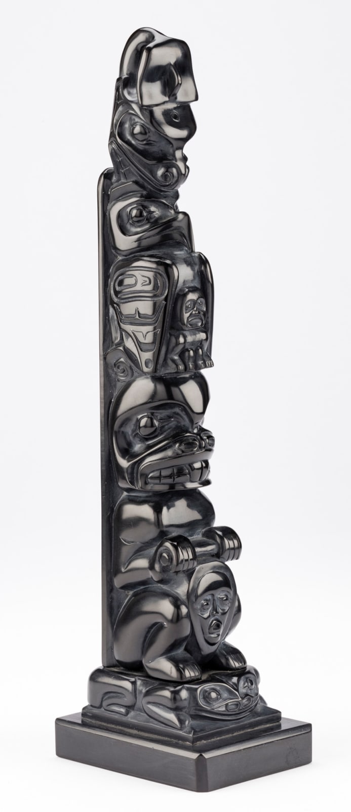 BERNARD KERRIGAN (1963-) HAIDA, Model Totem Pole, 1987