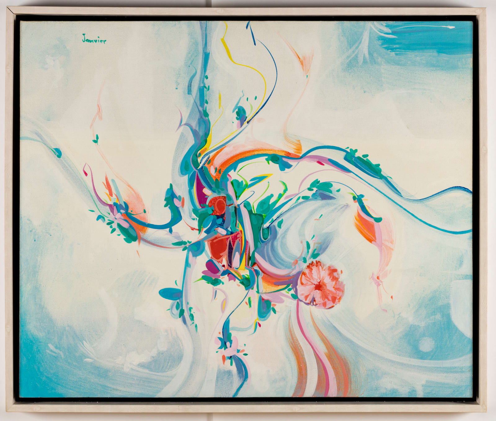 ALEX JANVIER, C.M., A.O.E., R.C.A., (1935-2024), DENE SULINE AND SAULTEAUX, COLD LAKE, AB, Blue Lake Sky, mid 1980s