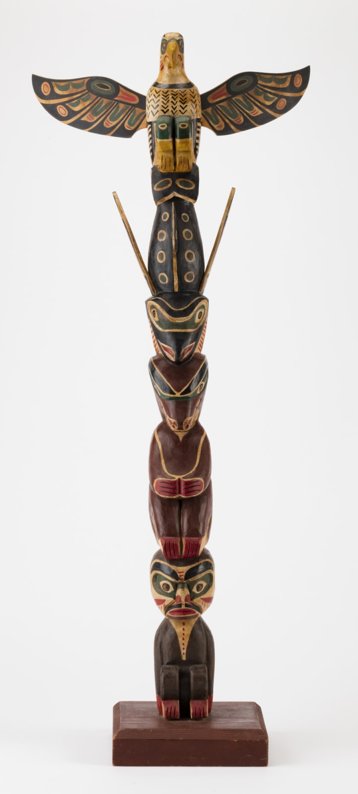Possibly: DICK PRICE (1880-1936) KWAKWA̱KA̱ʼWAKW, Model Totem Pole, early 20th century