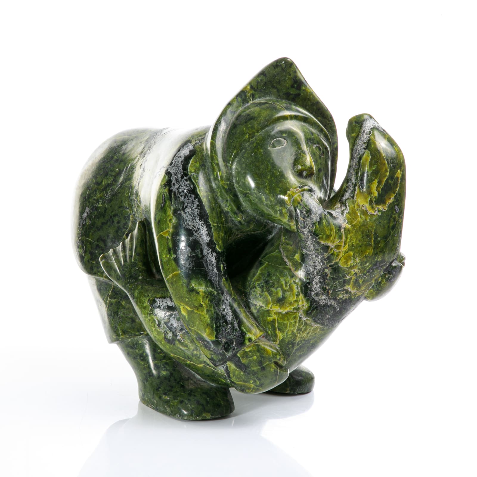 QAVAROAK (KABUBUWA) TUNNILLIE (1928-1993) KINNGAIT (CAPE DORSET), Man Holding Caught Seal