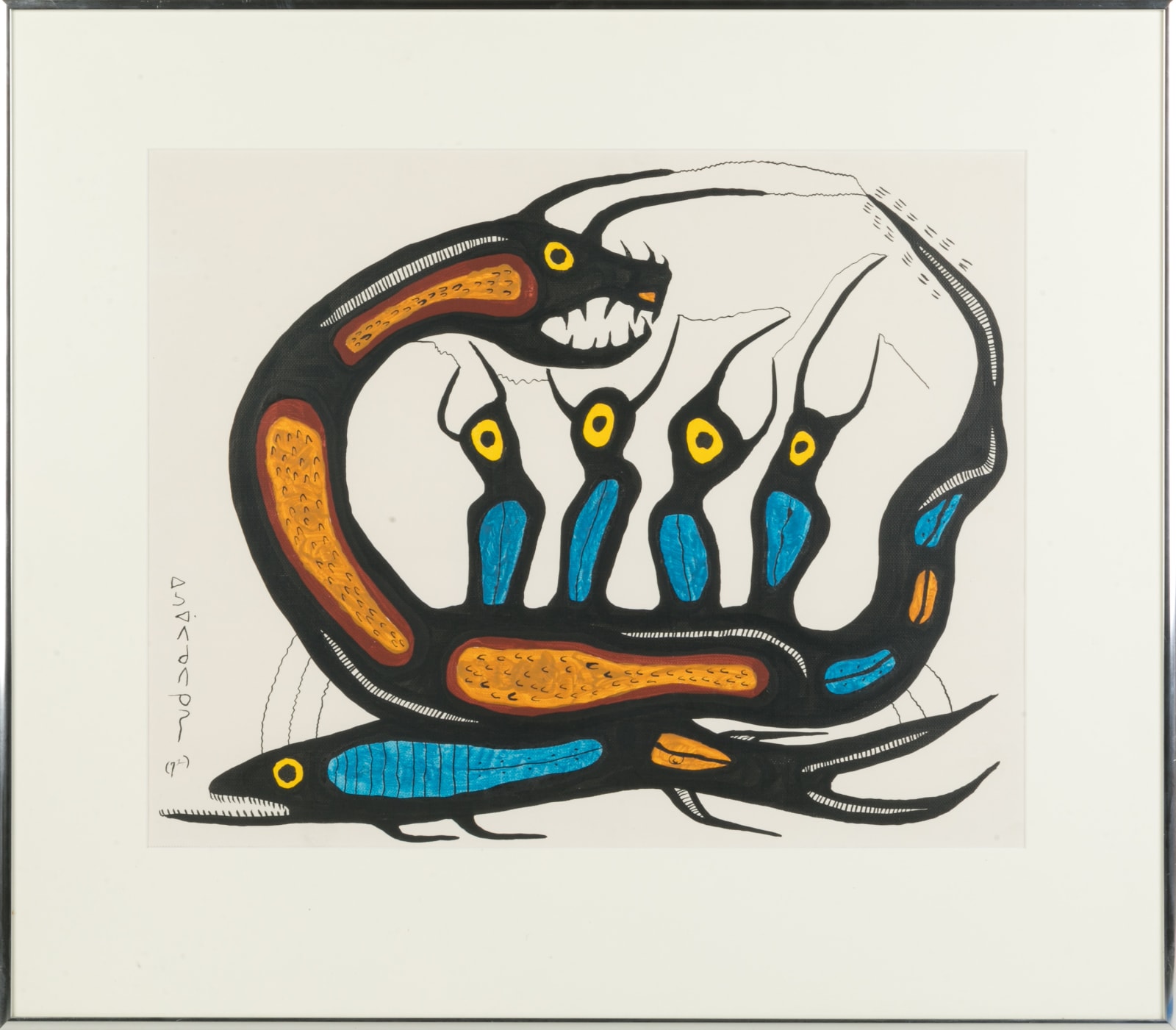 NORVAL MORRISSEAU, C.M. (1931-2007) ANISHINAABE (OJIBWE