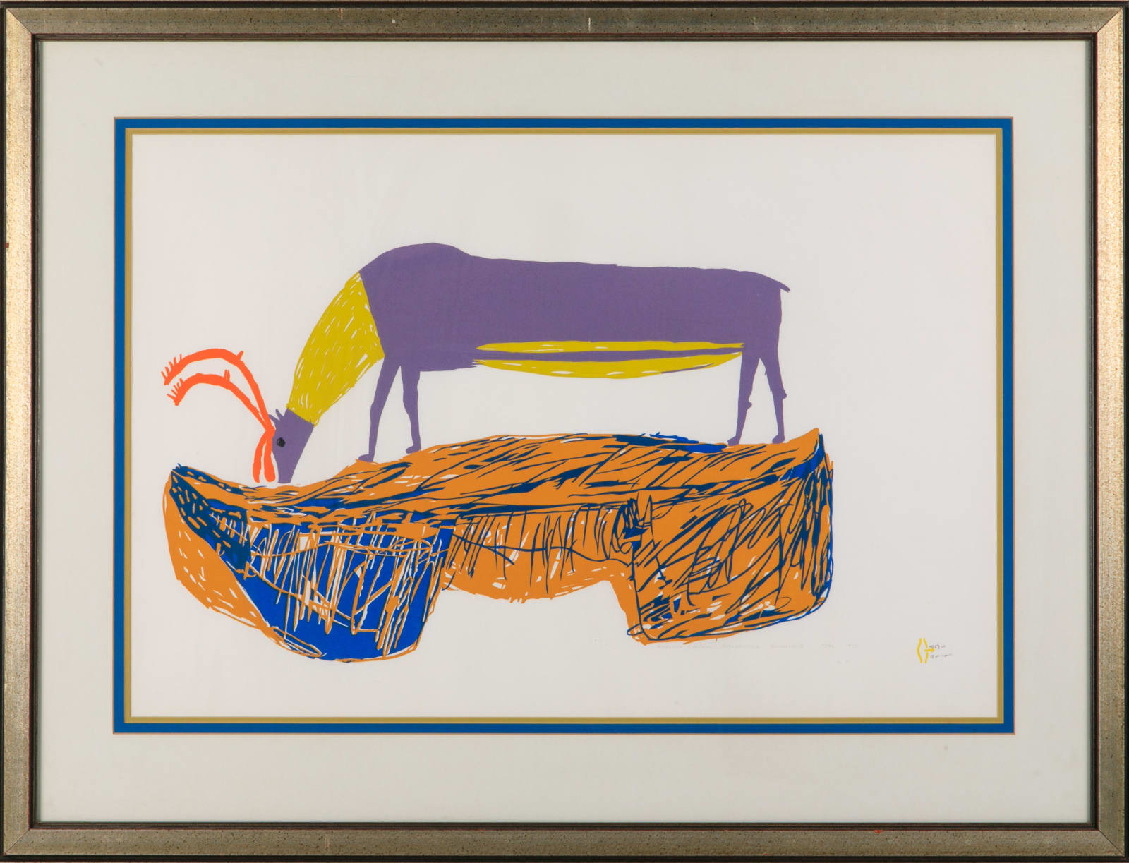 LUKE ANGUHADLUQ (1895-1982) QAMANI’TUAQ (BAKER LAKE), Caribou Grazing, 1975 #19
