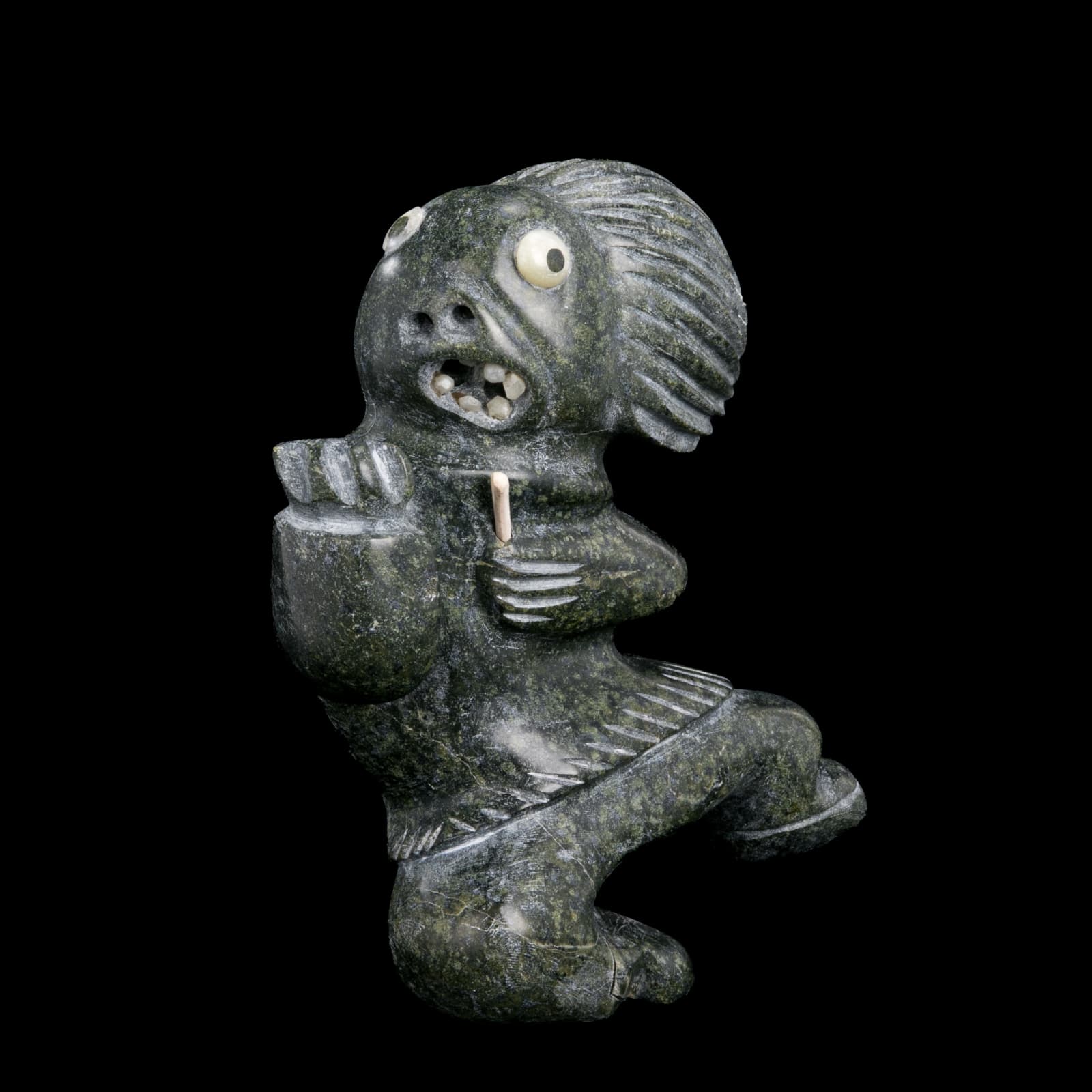 Probably JUDAS ULLULAQ (1937-1999), UQSUQTUUQ (GJOA HAVEN), Running Hunter, 1990s