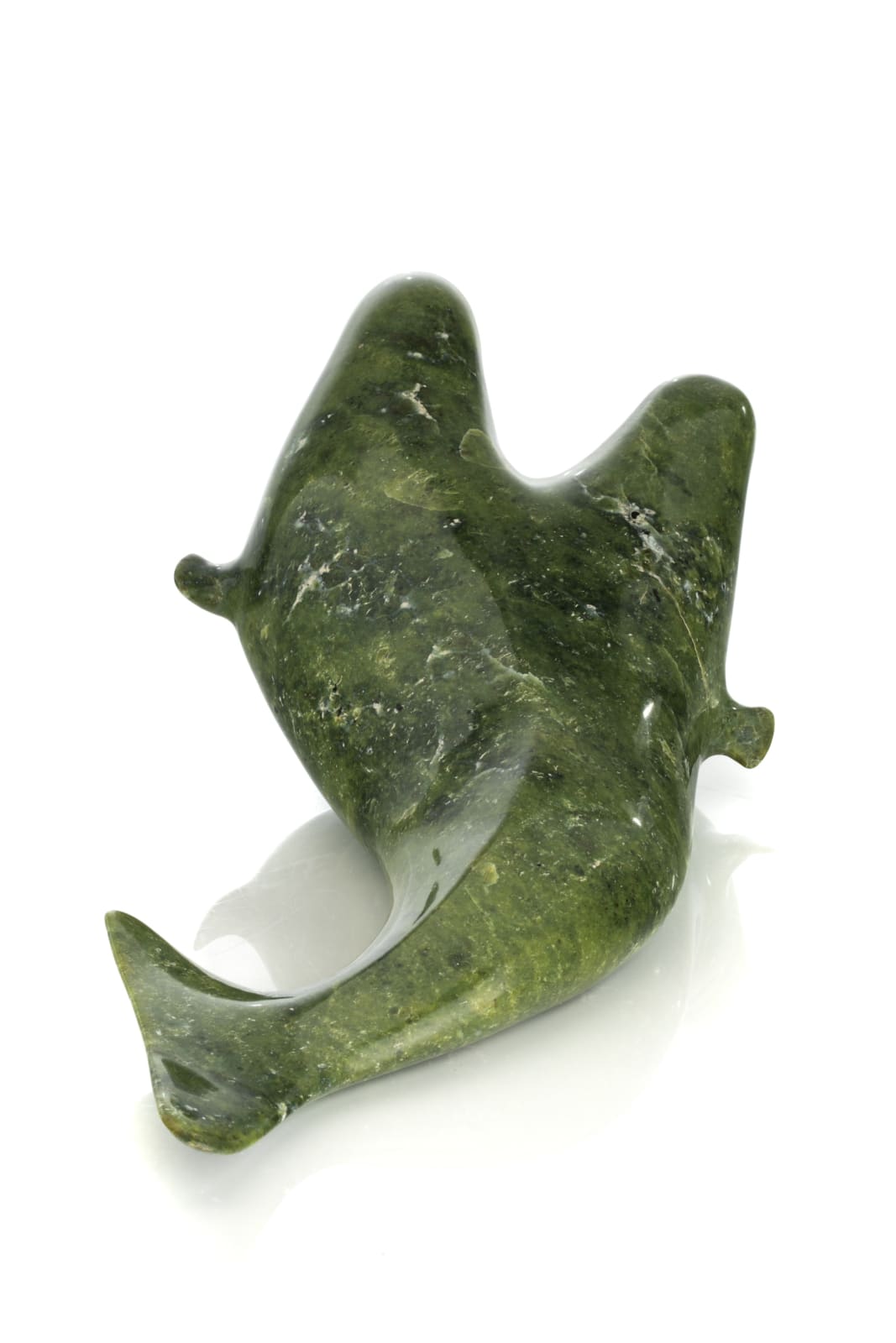 IQALU NUGUSHUATU, Probably QIKIQTAALUK (NORTH BAFFIN)), Companions in the Deep (Two Whales, Swimming Side by Side), late 1970s / early 1980s