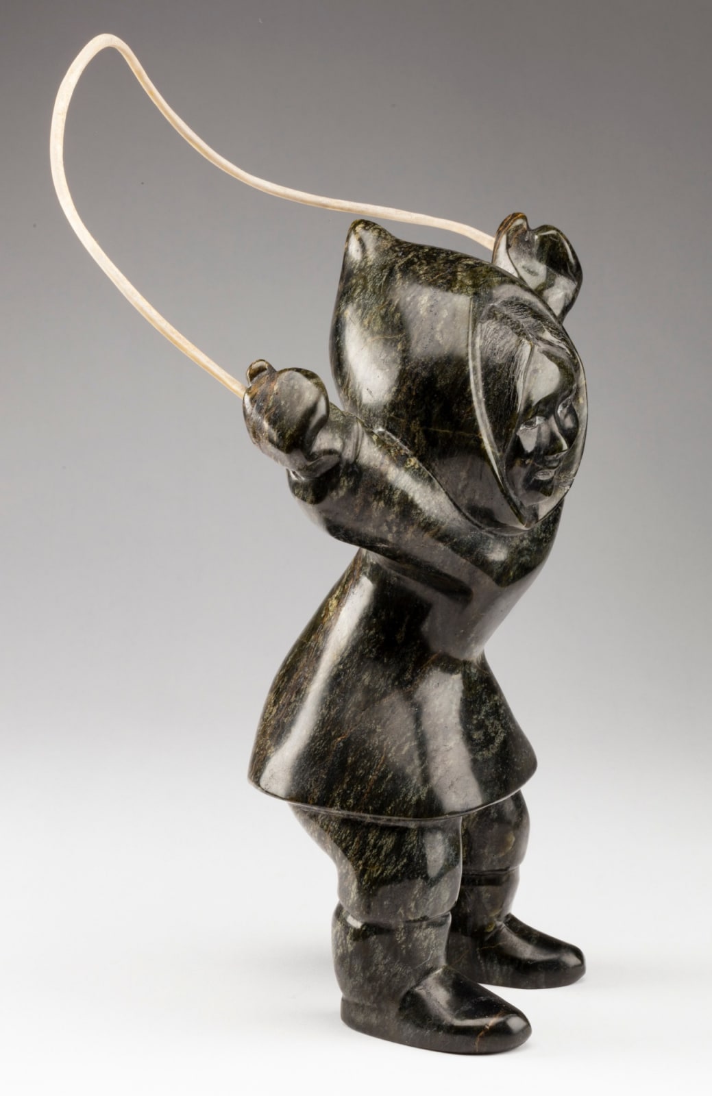 HENRY EVALUARDJUK (1923-2007) IQALUIT (FROBISHER BAY), Young Girl Skipping Rope, c. mid 1980s