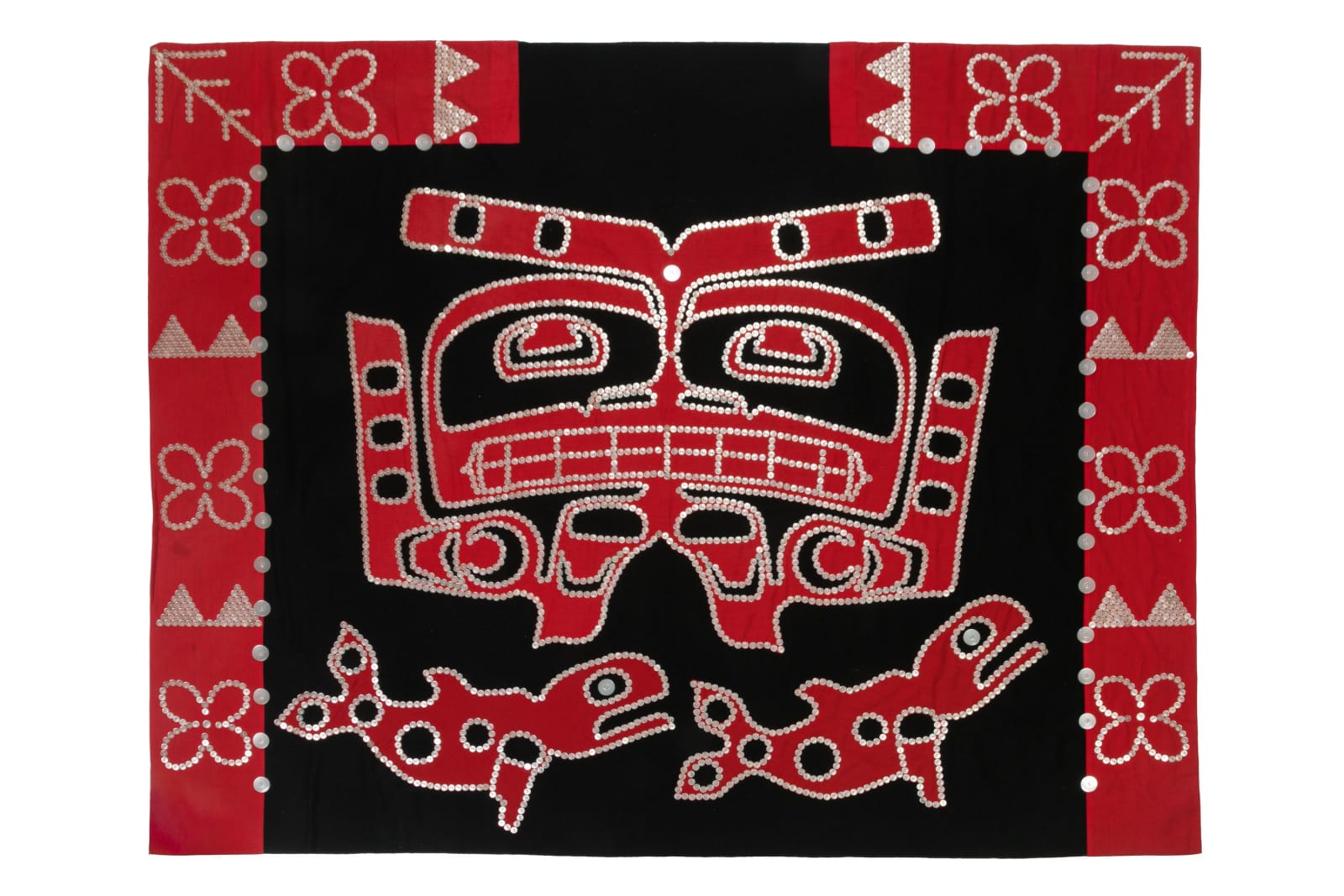 Attributed to MAXINE MATILPI (1956-) KWAKWA̱KA̱ʼWAKW, Button Blanket, 1990s