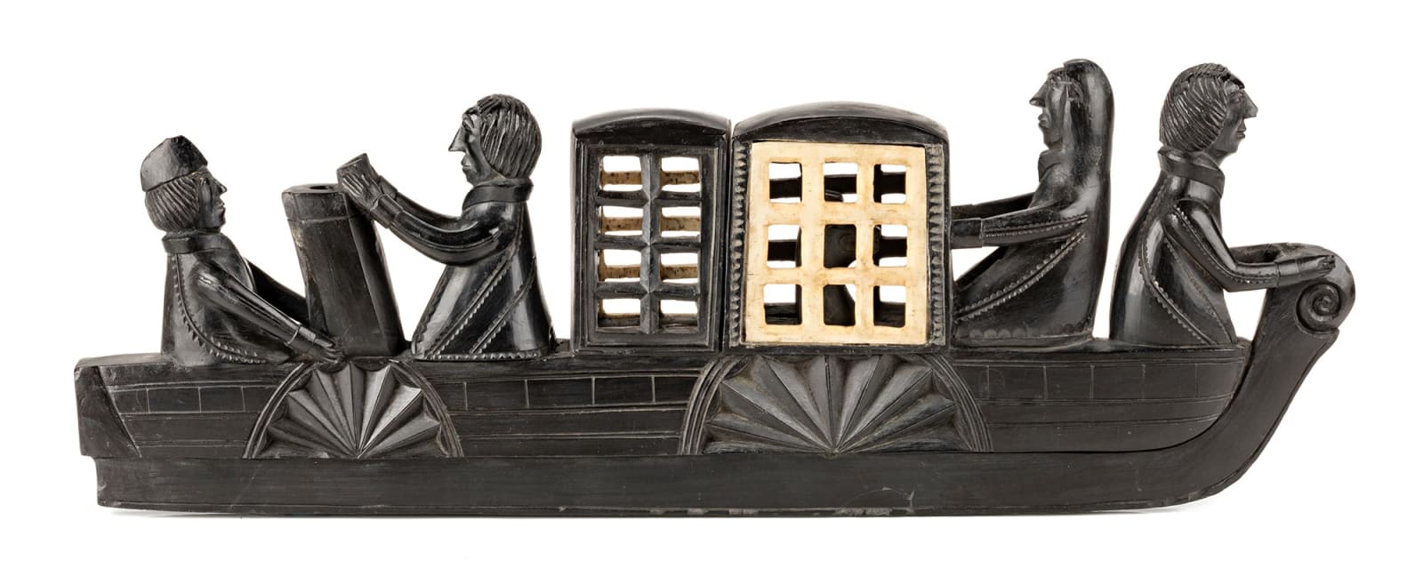 UNIDENTIFIED HAIDA ARTIST, Ship Panel Pipe, c. 1840s or 1850s