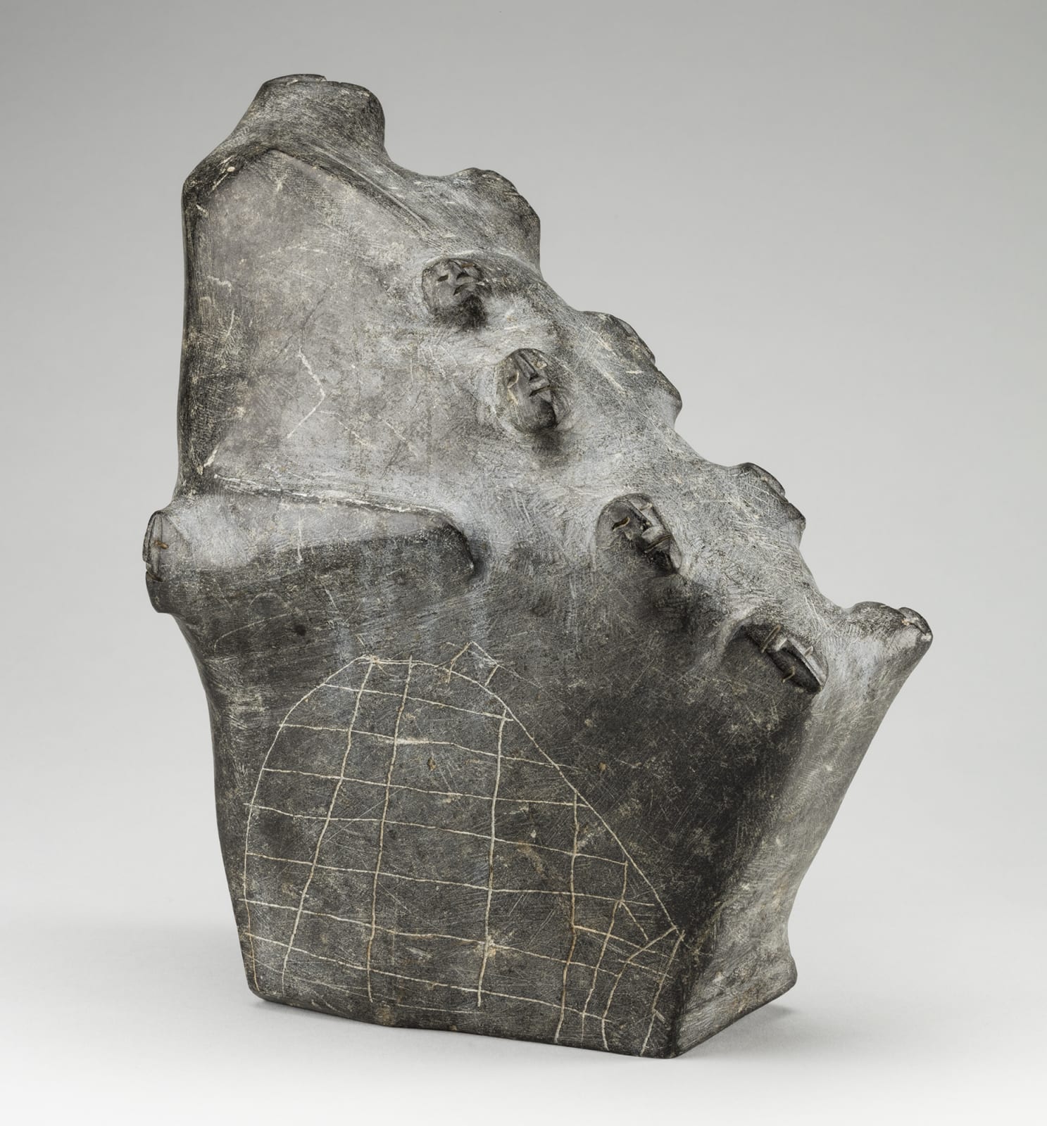 LUCY TASSEOR TUTSWEETOK (1934-2012) ARVIAT (ESKIMO POINT), Family and Igloos, late 1970s