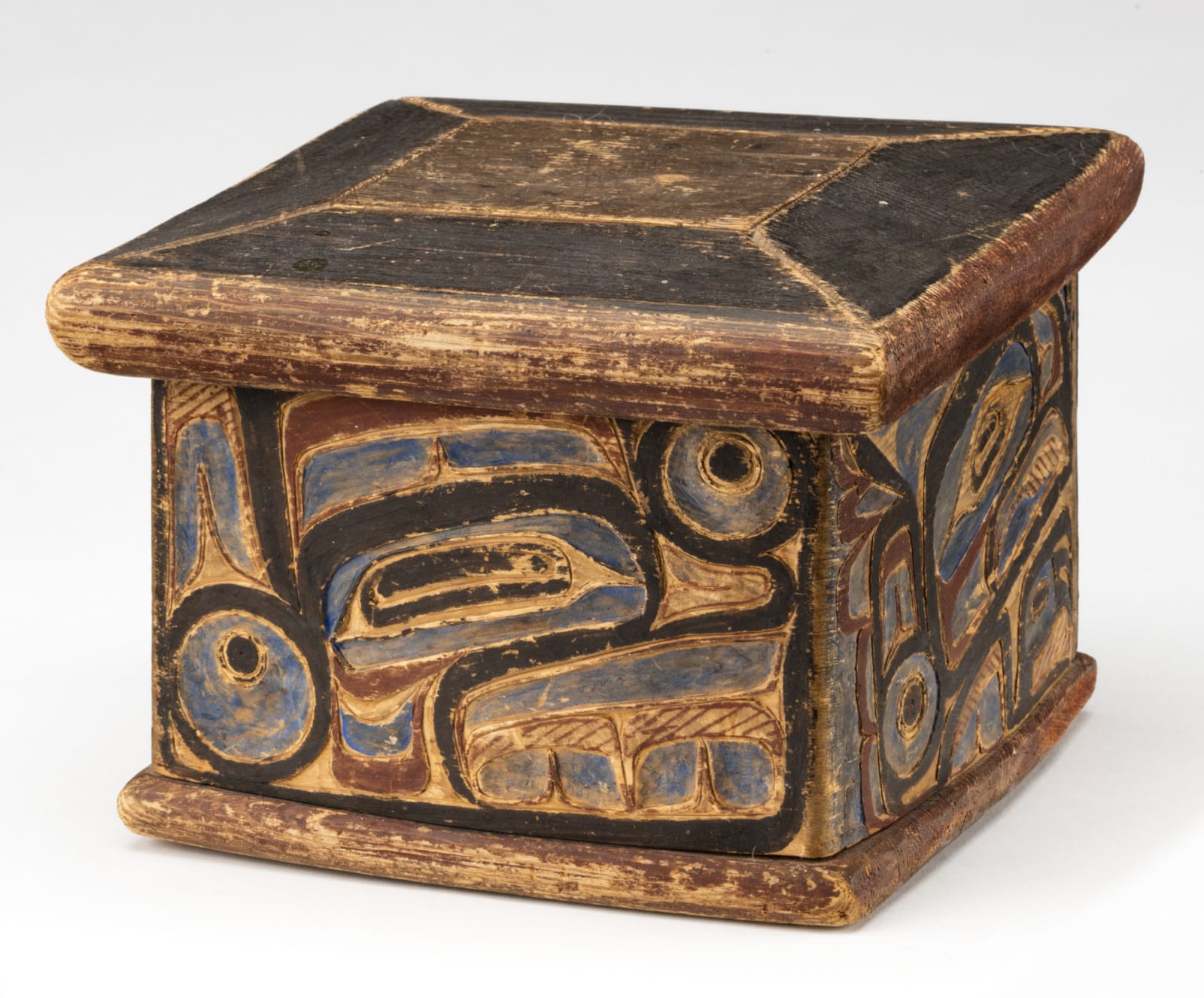 Attr.: CAPTAIN RICHARD CARPENTER (1841-1931) DU'KLWAYELLA HEILTSUK, WAGLISLA, Lidded Box, late 19th Century