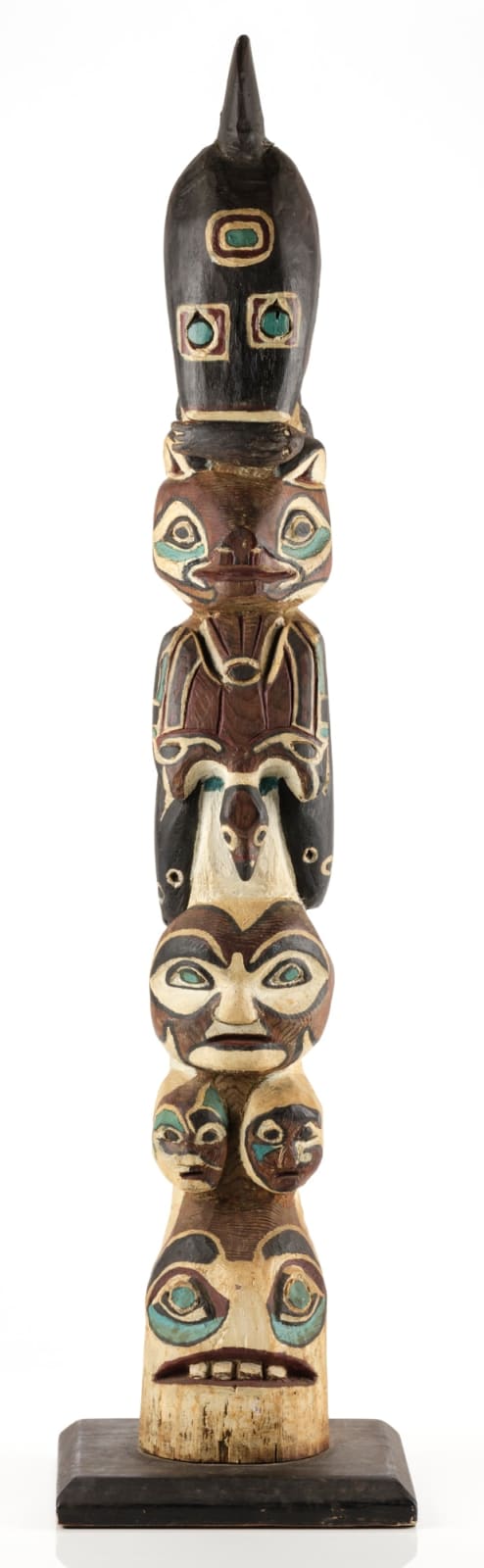 UNIDENTIFIED TLINGIT ARTIST, Model Totem Pole, c. 1930s or 1940s