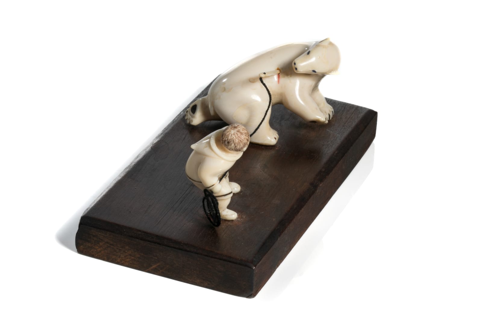 UNIDENTIFIED INUIT ARTIST, EASTERN CANADIAN ARCTIC, Hunter and Polar Bear, c. late 1940s / early 1950s