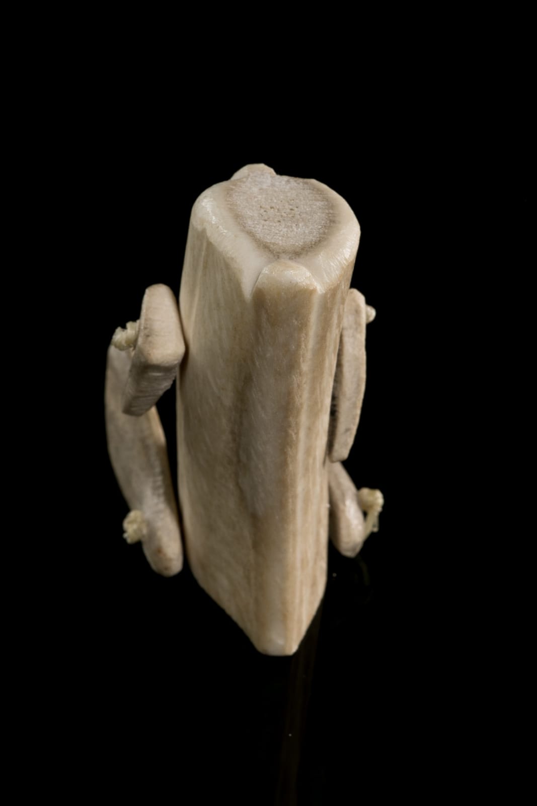 Attr: LUKE ANOWTALIK (1932-2006) ARVIAT (ESKIMO POINT), Seated Inuk (Articulated Doll), mid 1970s