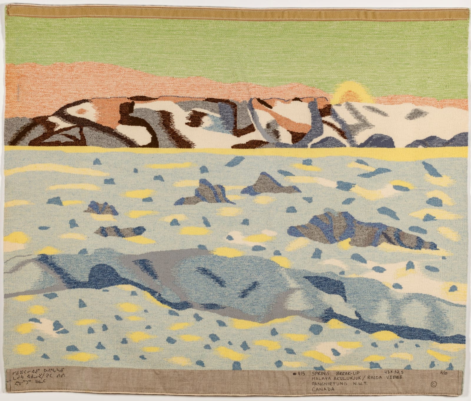 MALAYA AKULUKJUK (1915-1995) PANNIRTUQ (PANGNIRTUNG), #415 Spring Break Up, 1995 #415