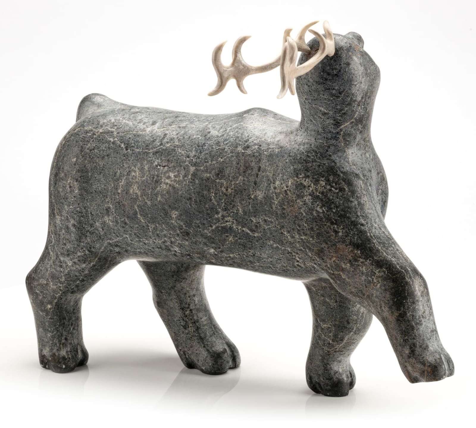 JOSIAH NUILAALIK (1928-2005) QAMANI'TUAQ (BAKER LAKE), Caribou/Man, c. 1996