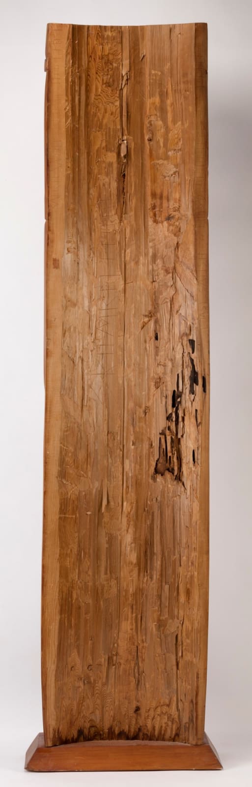 FLOYD JOSEPH TYEE (1953-) COAST SALISH, SQUAMISH, B.C., Salish Wolf Spirit House Post, 1990