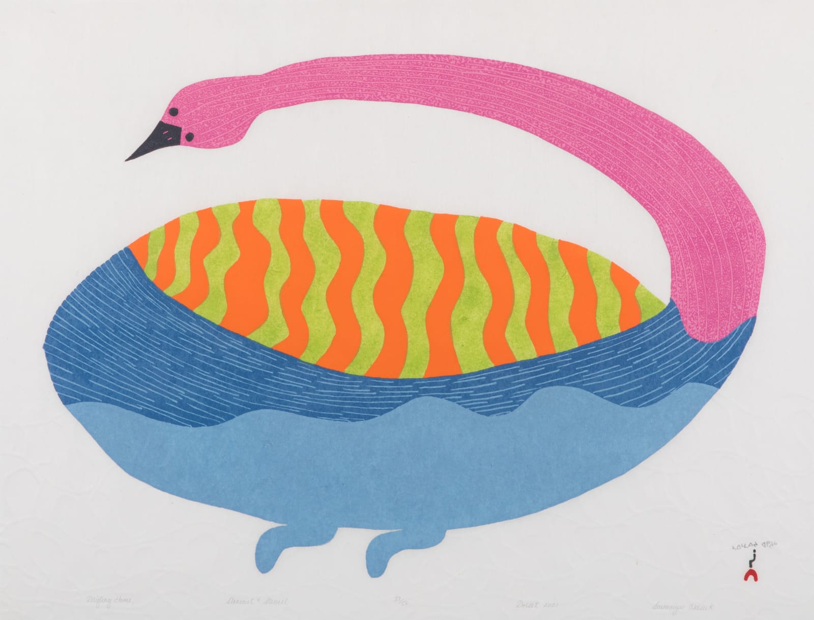 SAIMAIYU AKESUK (1988-) KINNGAIT (CAPE DORSET), Drifting Home, 2021 #10