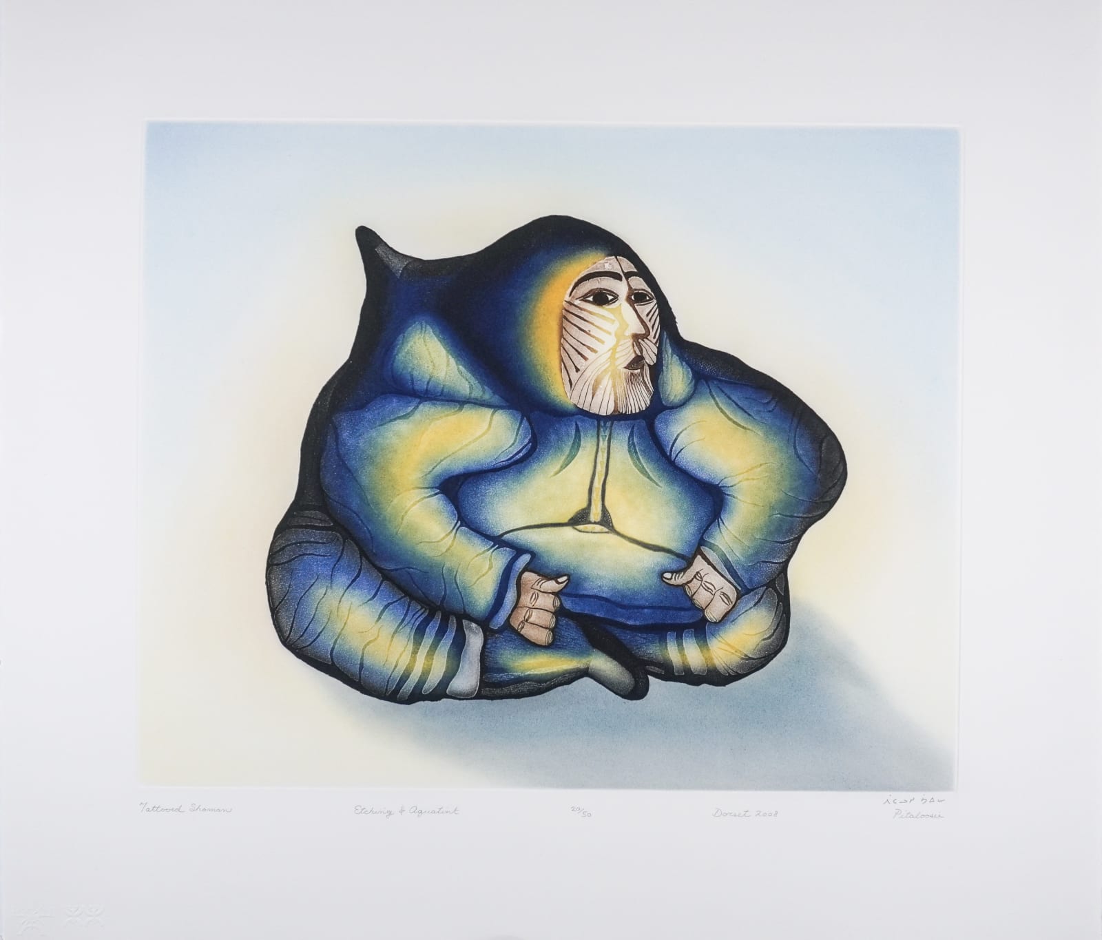 PITALOOSIE SAILA, R.C.A. (1942-2021) KINNGAIT (CAPE DORSET), Tattooed Shaman, 2008 #30