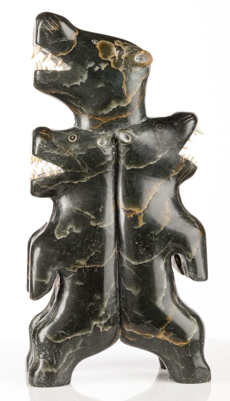 PROBABLY AMIDLAK (1897-1961) OR LEVI AMIDLAK (1931-1998/99) INUKJUAK (PORT HARRISON), Totemic Composition with Bears, c. 1953-4