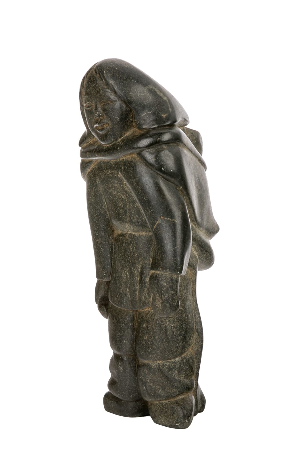 KIUGAK (KIAWAK) ASHOONA, O.C., R.C.A. (1933-2014) m., KINNGAIT (CAPE DORSET), Mother with Sleeping Child in her Amaut, late 1970s