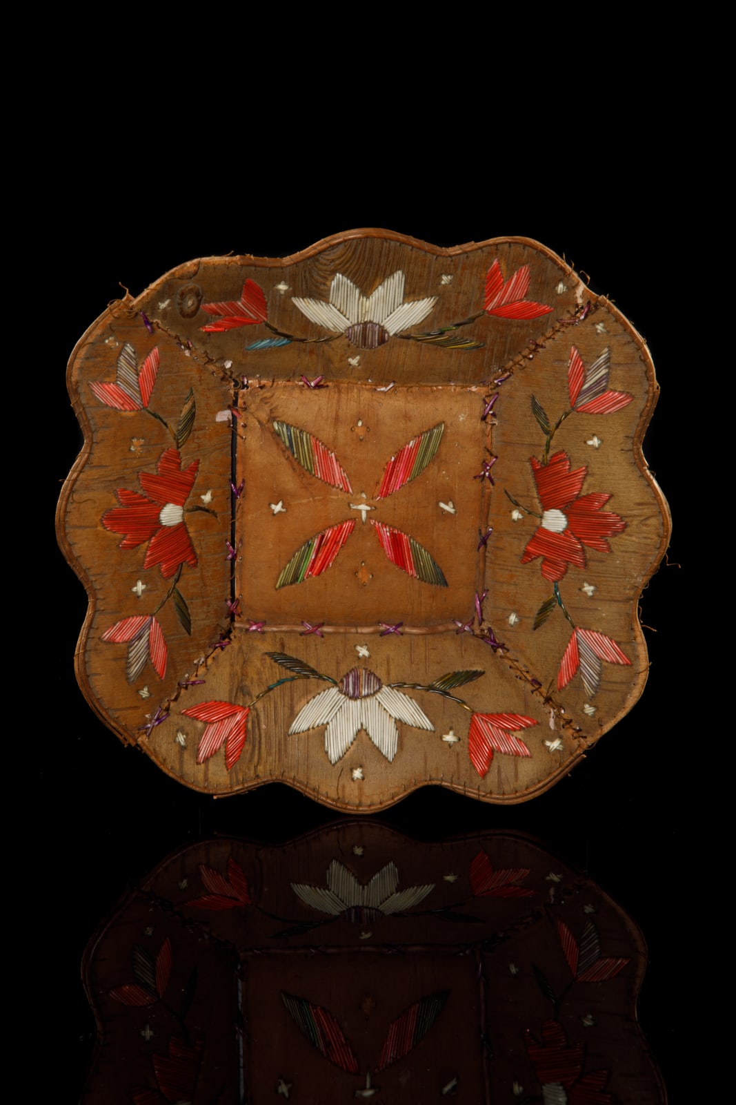 UNIDENTIFIED MAKER, ANISHINAABE (OJIBWE), Quilled Tray, early 20th century
