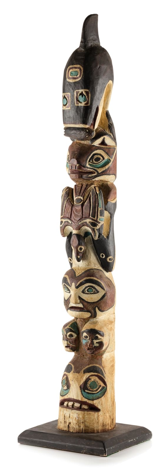 UNIDENTIFIED TLINGIT ARTIST, Model Totem Pole, c. 1930s or 1940s