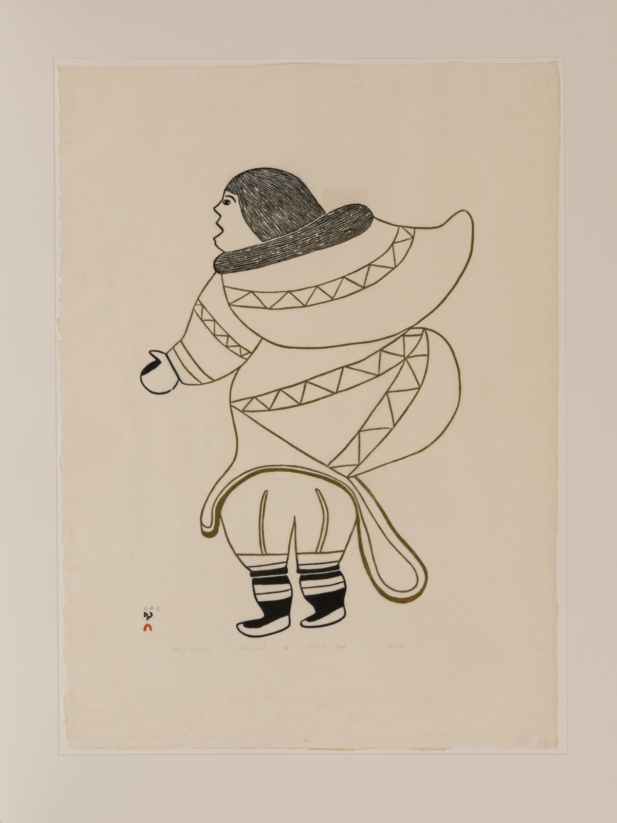 PAUTA SAILA, R.C.A. (1916-2009) KINNGAIT (CAPE DORSET), Young Mother, 1976 #35