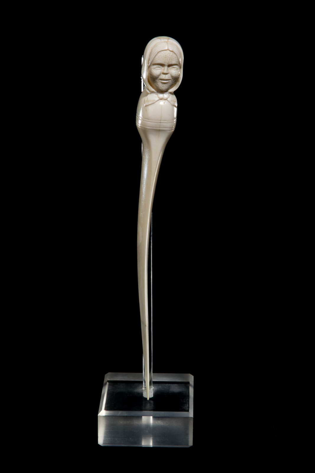 UNIDENTIFIED YUITS (SIBERIAN YU'PIK) ARTIST, Letter Opener with Head of a Woman Finial, 1970s