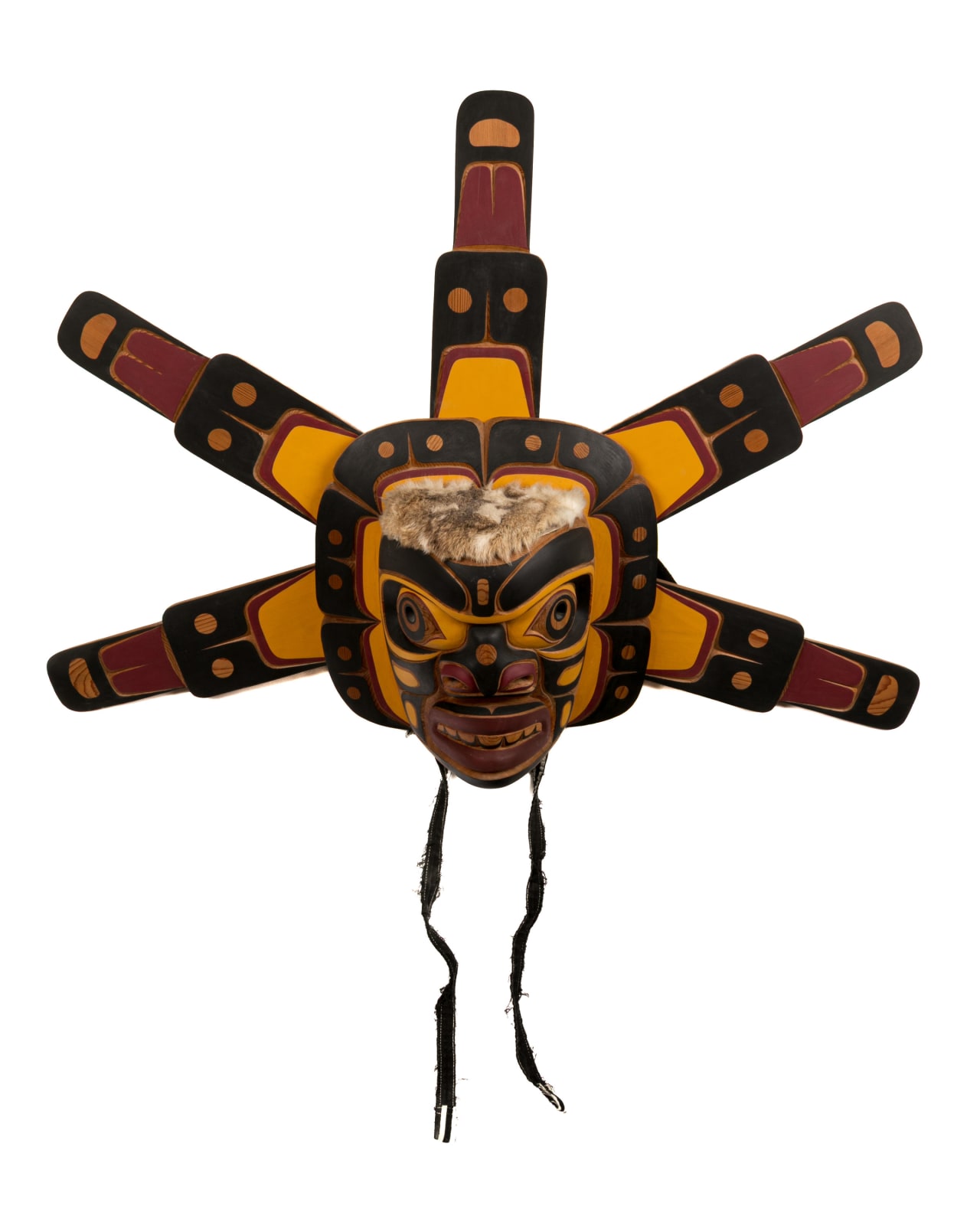 PROBABLY BILL HENDERSON (1950-) WEI WAI KUM KWAKWA̱KA̱ʼWAKW, Sun Mask with Headgear, mid-late 1980s