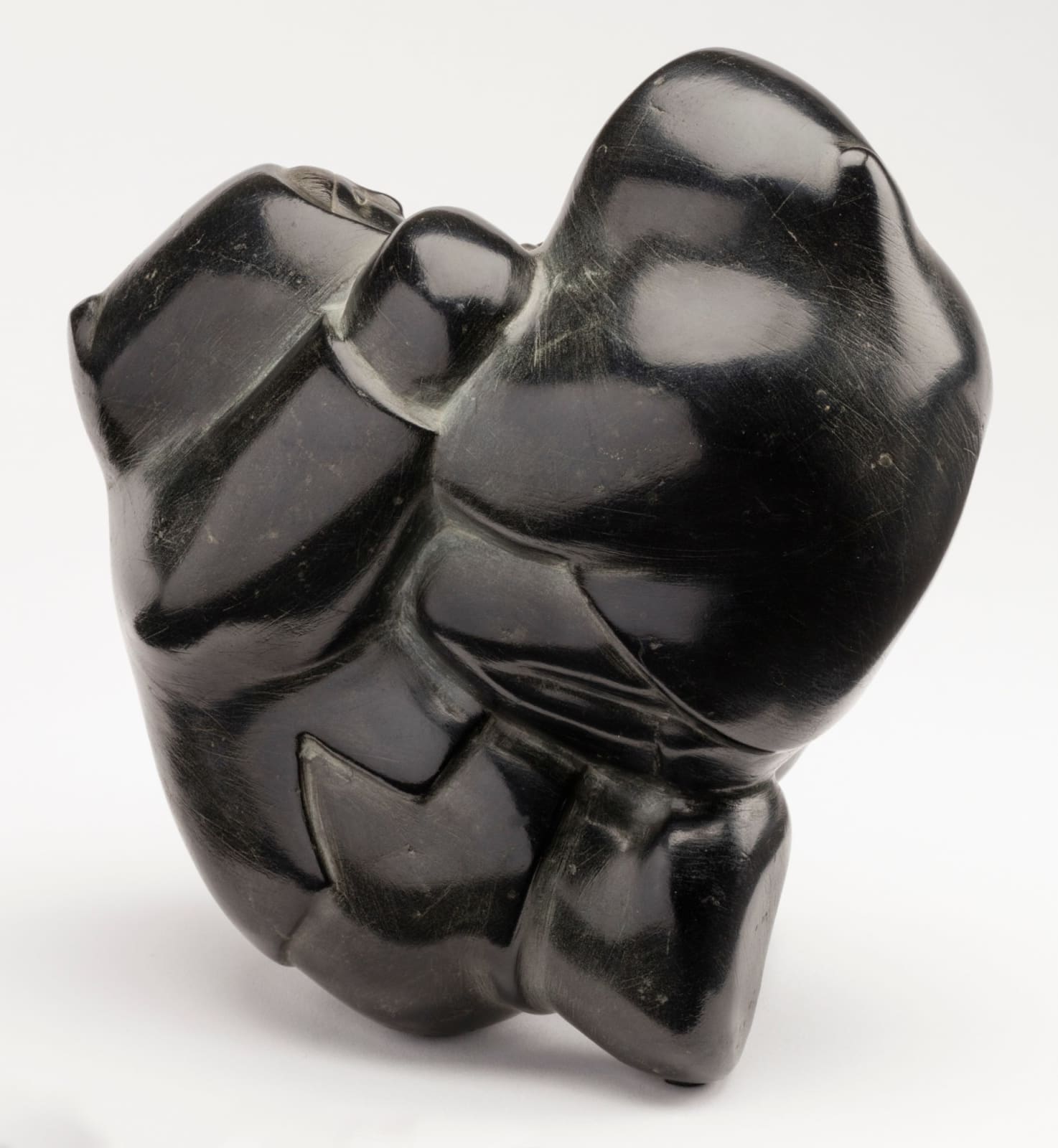 MATHEW AQIGAAQ (1940-2010) QAMANI'TUAQ (BAKER LAKE), Father Playing with Son, 1971