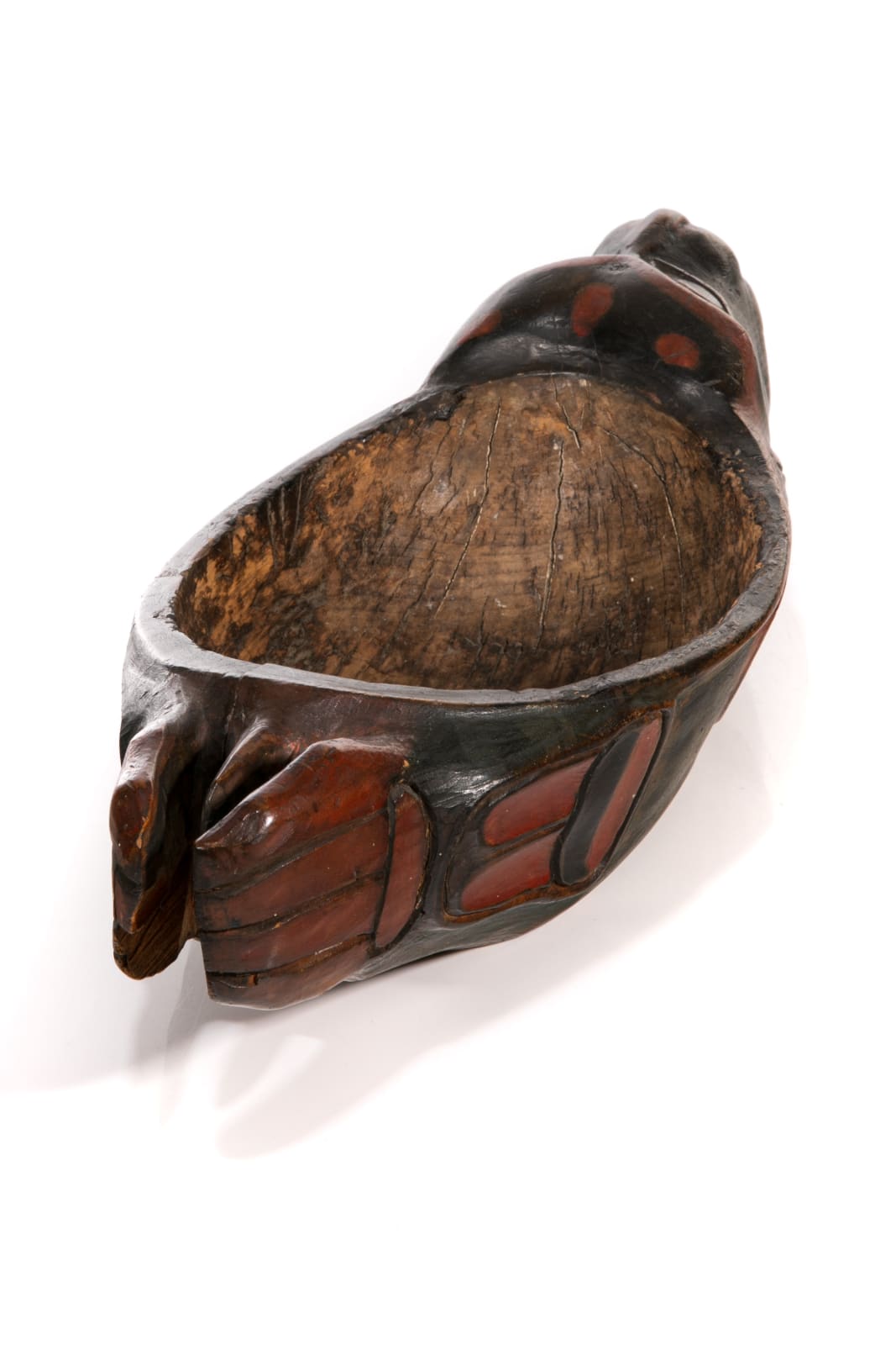 UNIDENTIFIED ARTIST, KAIGANI HAIDA OR TSIMSHIAN, Sea Lion Form Grease Bowl, c. 1915-30
