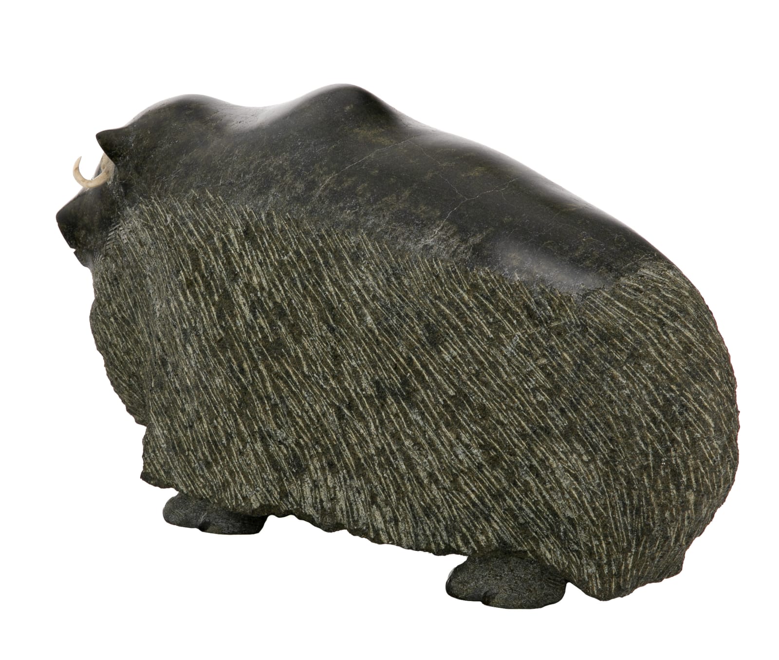 TAKEALOOK TEMELA (1935- ) KIMMIRUT (LAKE HARBOUR), Windswept Muskox, 1987