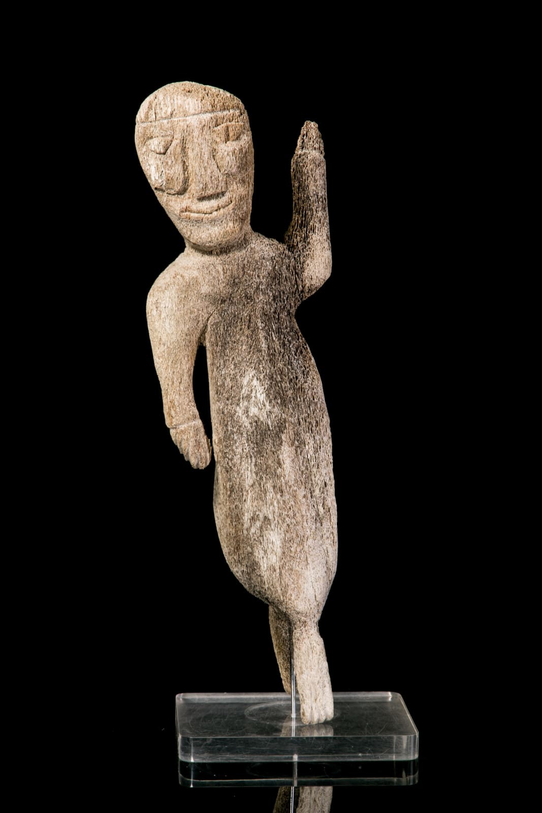 UNIDENTIFIED ARTIST, Waving Inuk, 1970s