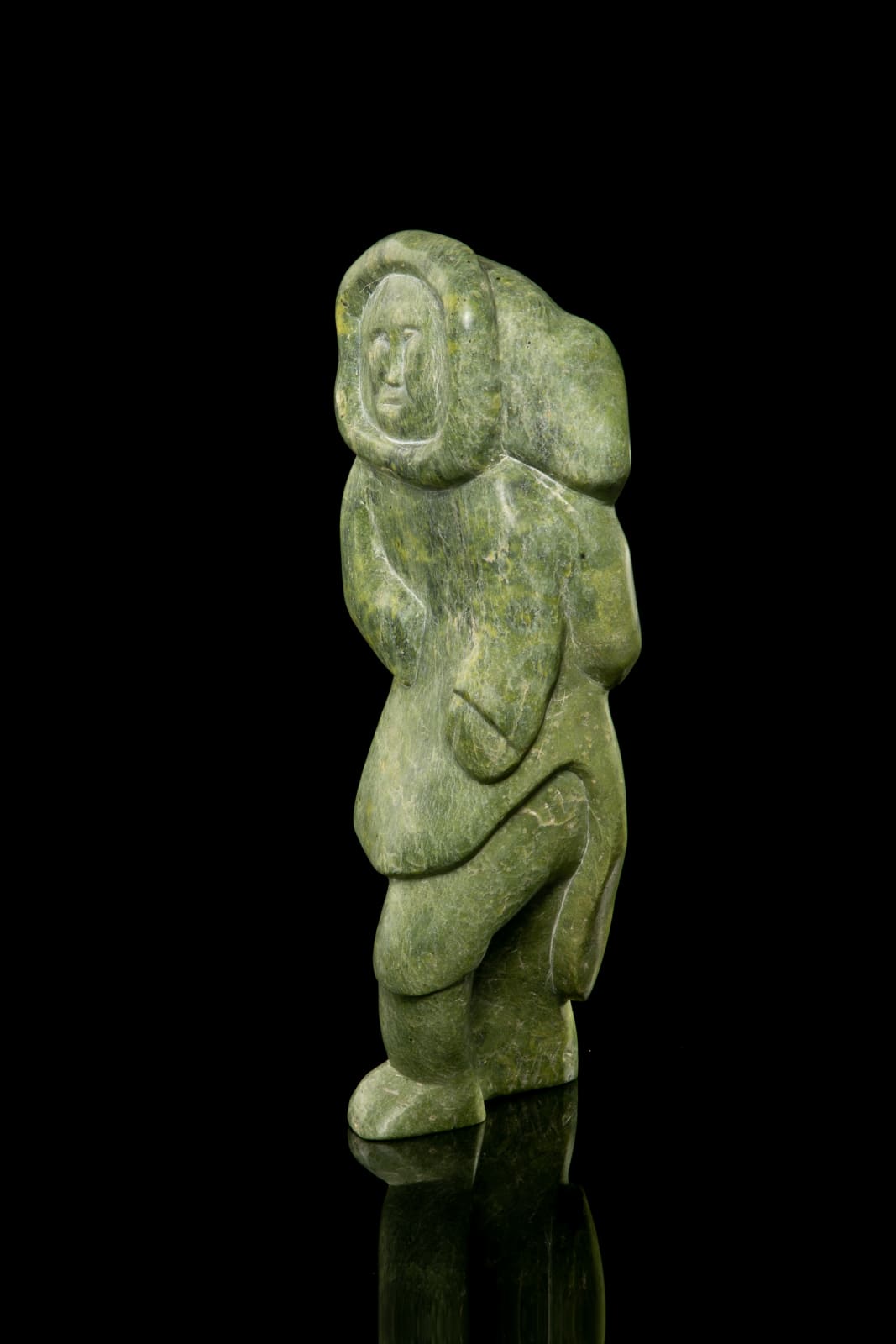 ANNIE OSLOETOK, probably KINNGAIT (CAPE DORSET) or KIMMIRUT (LAKE HARBOUR), Striding Woman, 1970s