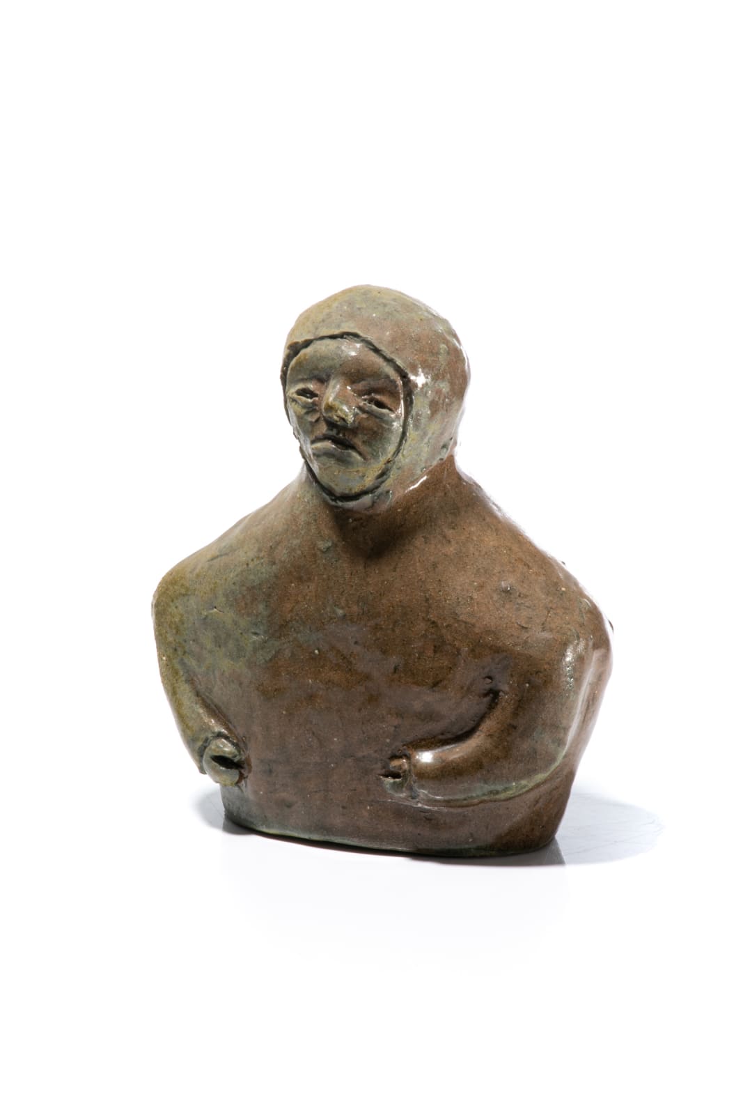ELI TIKEAYAK (1933-1995) KANGIQLINIQ (RANKIN INLET), Half-Length Bust of an Inuk, c. early 1970s