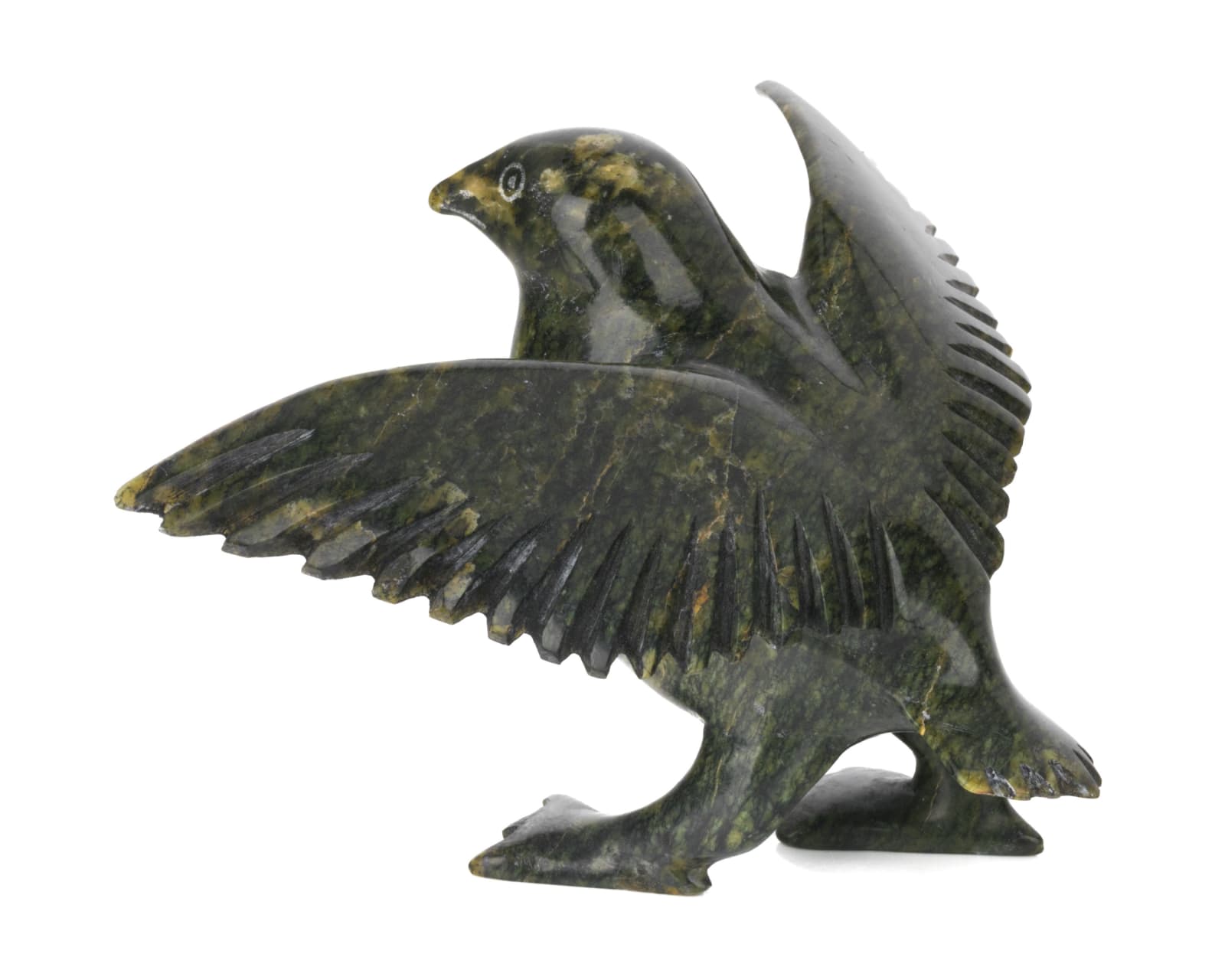 NAPACHIE SHARKY (1971-2018) KINNGAIT (CAPE DORSET), Alighting Bird, mid-2000s